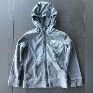 Boys Nike zip up hooded fleece